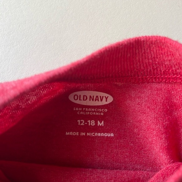 Old Navy Kids Long Sleeve Top in Heather Red - Picture 3 of 5